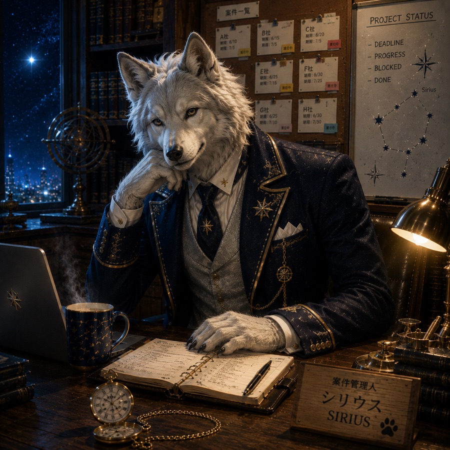 案件管理のAI社員 シリウス